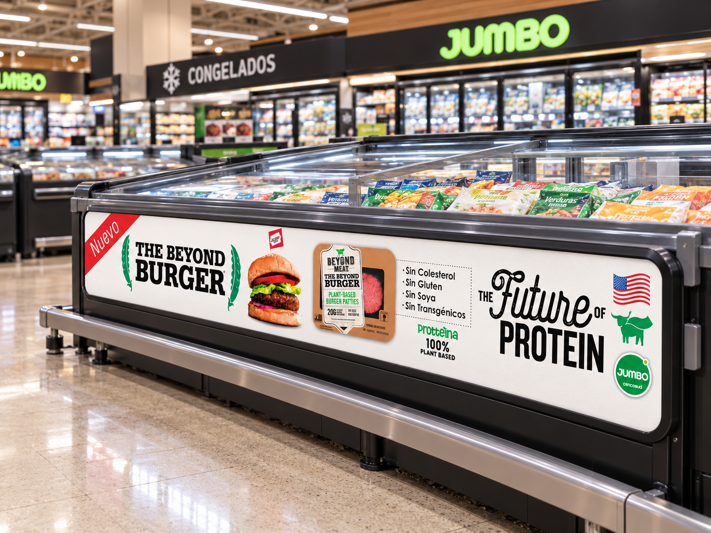 Lanzamiento de Beyond Meat en punto de venta Jumbo