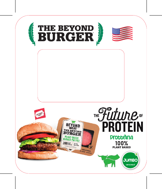 Diseño de material de góndola Beyond Burger