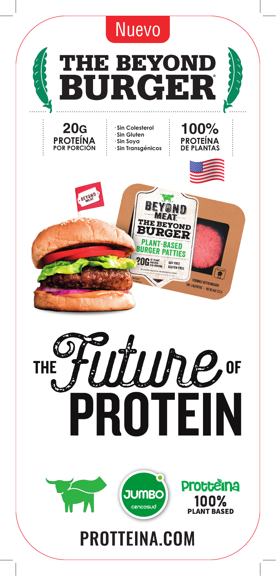 Diseño de material vertical Beyond Burger