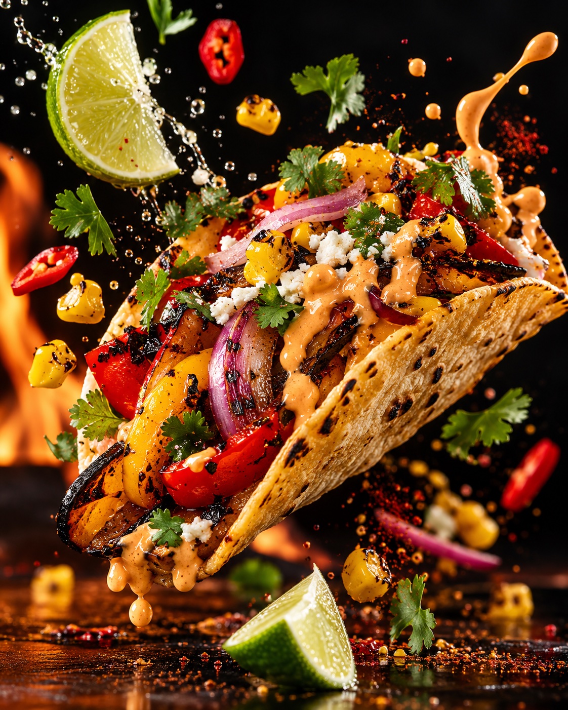 Concepto visual ficticio para un restaurante de cocina latina